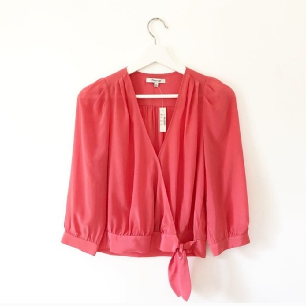 《 Madewell 》 Silk Wrap Blouse